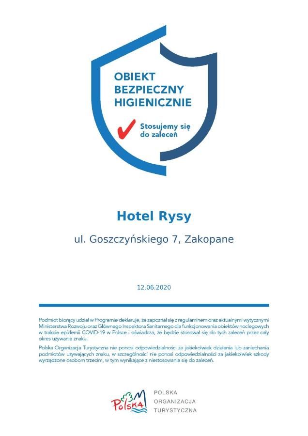 Отель Hotel Rysy Закопане-7